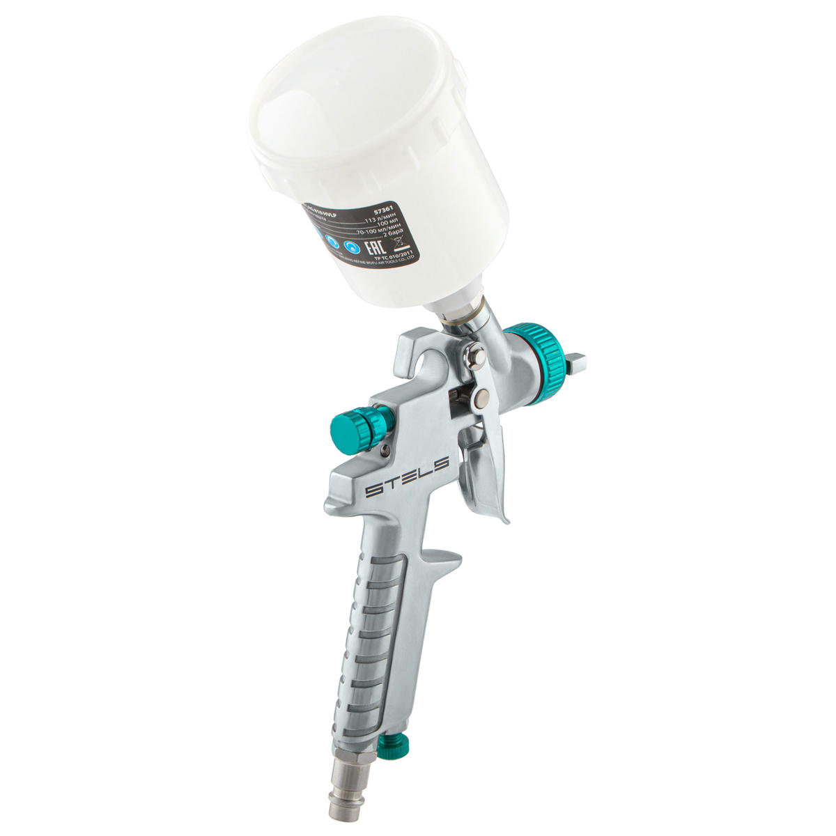 Краскопульт AG 810 HVLP гравитационный (сопло 0,8 и 1мм) STELS preview 2 Краскопульт AG 810 HVLP гравитационный (сопло 0,8 и 1мм) STELS preview 2