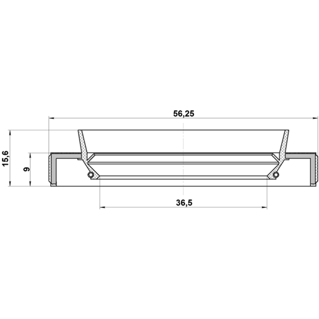 Сальник привода 36.5X56.25X9X15.6 preview 2
