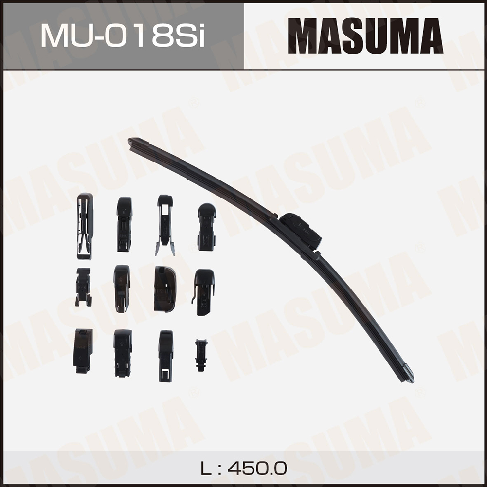 Щетка стеклоочистителя 450 мм бескаркасная 1 шт MASUMA Beam Wiper Blade MU-018Si preview 1