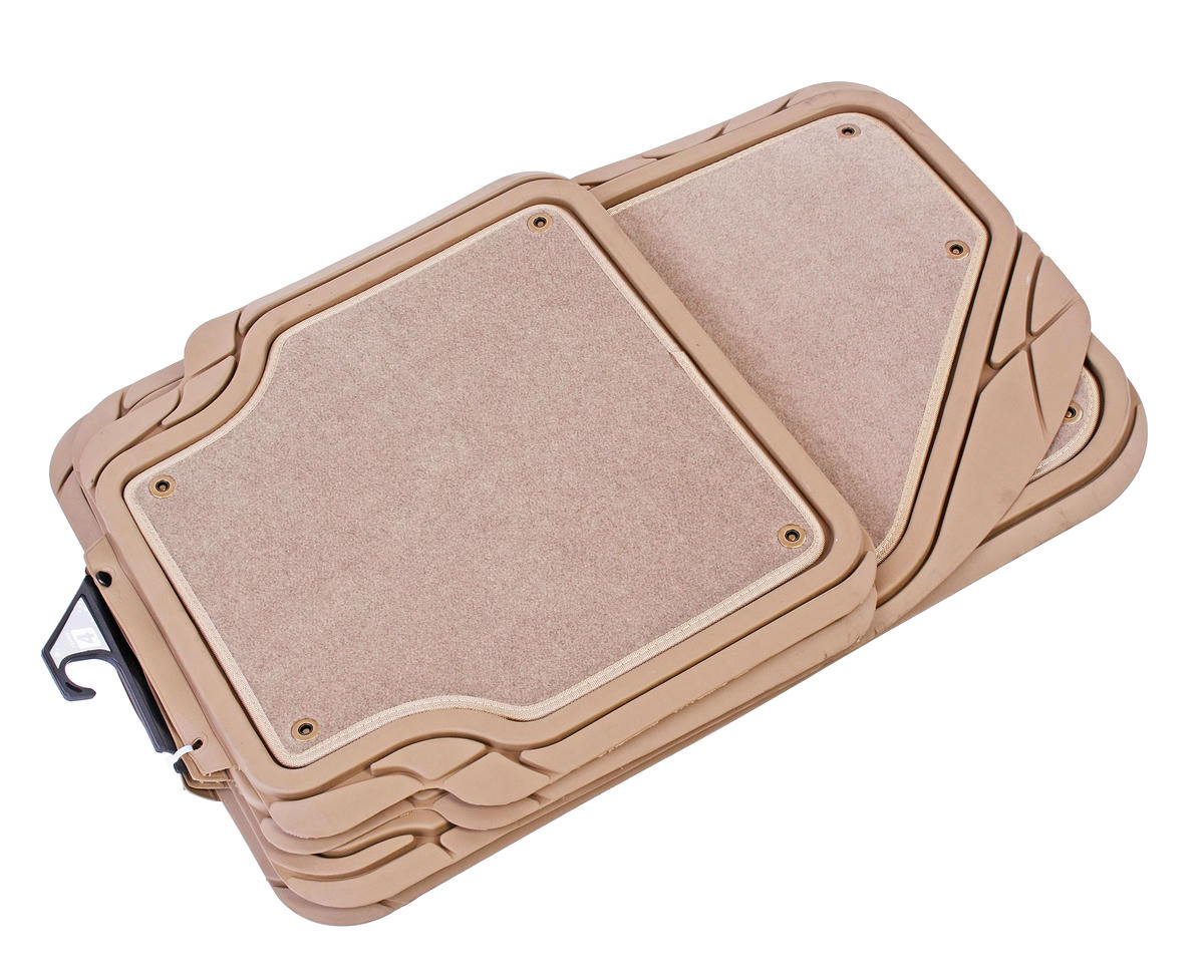 Коврики резиновые TER-420 FOCUS 2 BEIGE универсальные ворсовые,морозостойкие (4шт) AUTOPROFI /1/4 preview 1