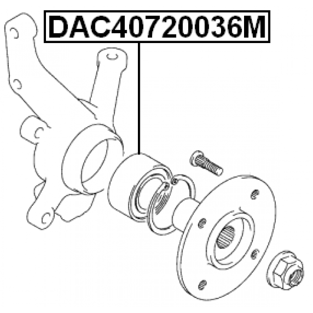 DAC40720036M_подшипник ступ. пер.! Suzuki Splash 08> preview 2