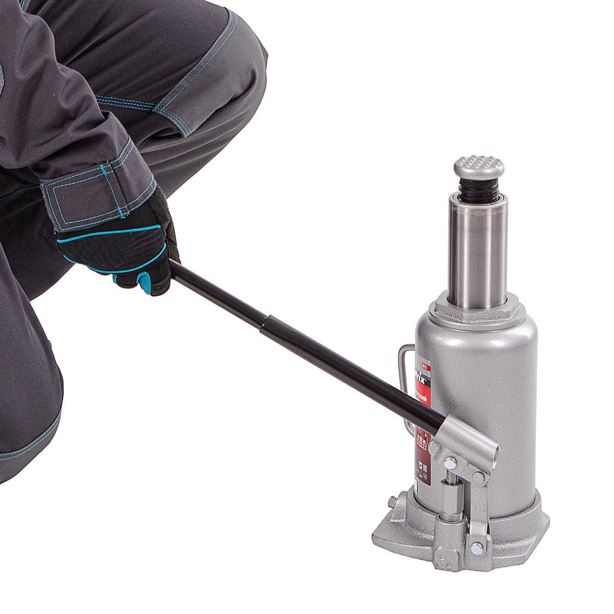 Домкрат гидравлический бутылочный, 20 т, h подъема 242-452 мм MATRIX 50731 preview 13