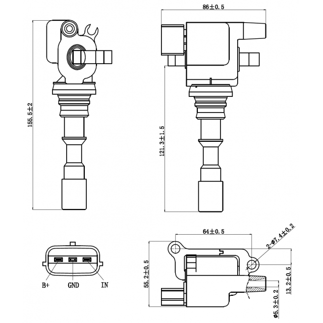Катушка зажигания FEBEST 12640-010 preview 2