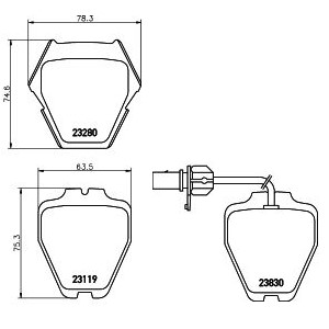 Колодки тормозные передние к-кт TRIALLI PF 4169 preview 3