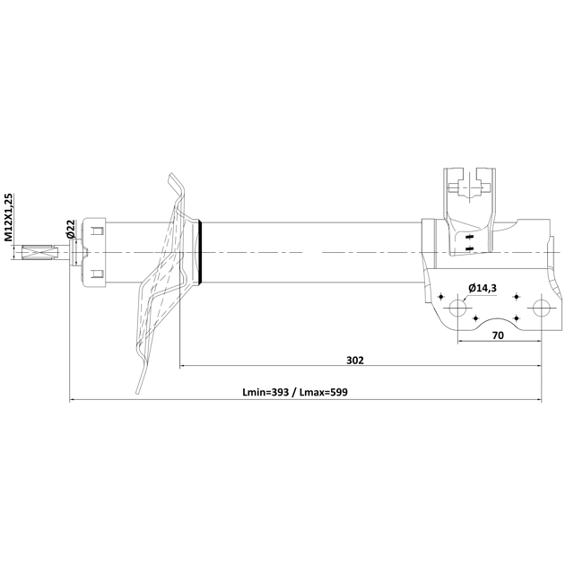Амортизатор задний FEBEST 02110-005RR preview 2