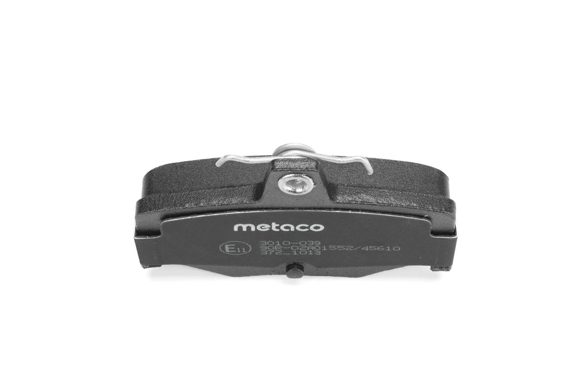 Колодки тормозные задние дисковые к-кт metaco 3010-039 preview 4