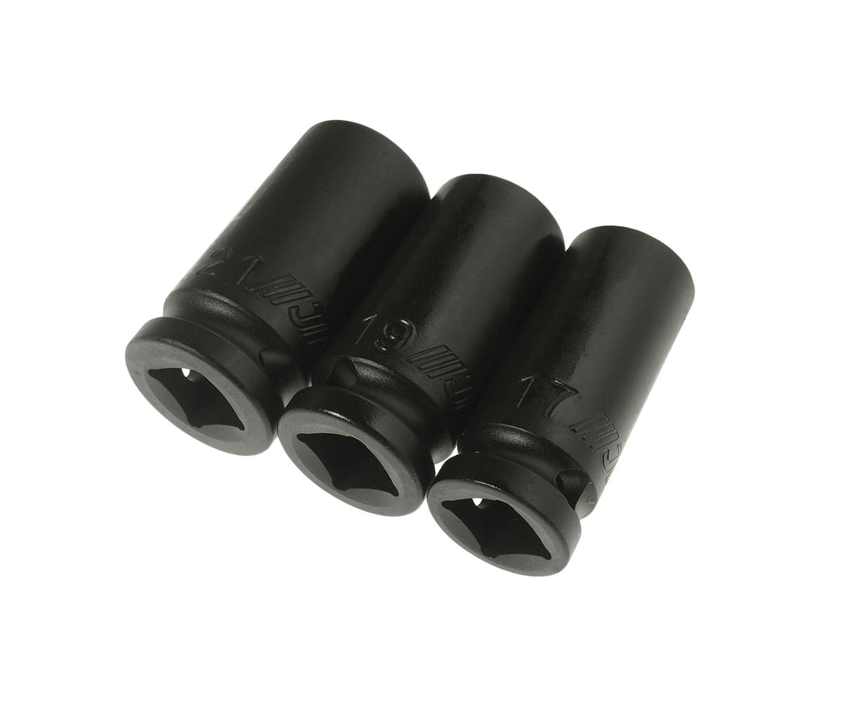 Набор головок 1/2" ударных тонкостенных средней глубины 17,19,21мм JTC preview 1