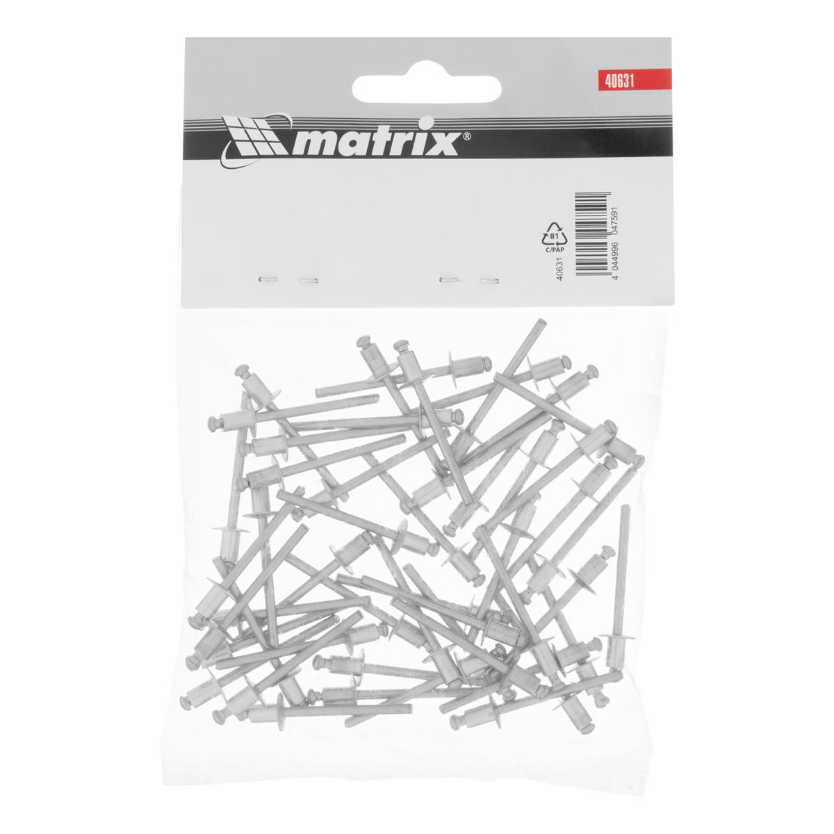 MATRIX 40631 Заклепки вытяжные 4,0x6мм алюминиевые 50шт preview 1