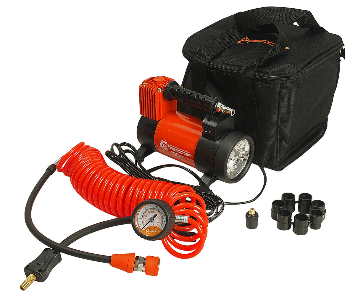 Компрессор автомобильный Агрессор 50л/мин с фонарем AUTOPROFI preview 1