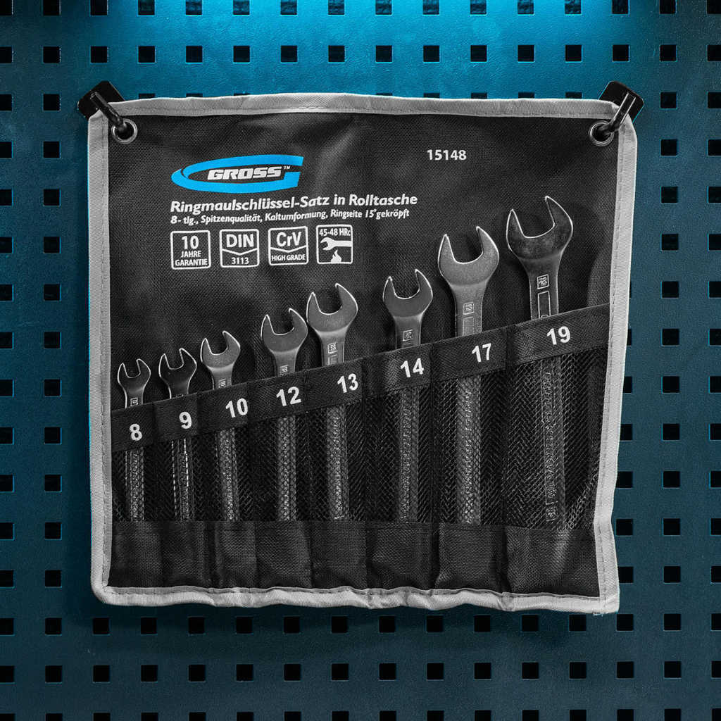 Набор ключей комбинированных 8шт 8-19мм GROSS preview 7