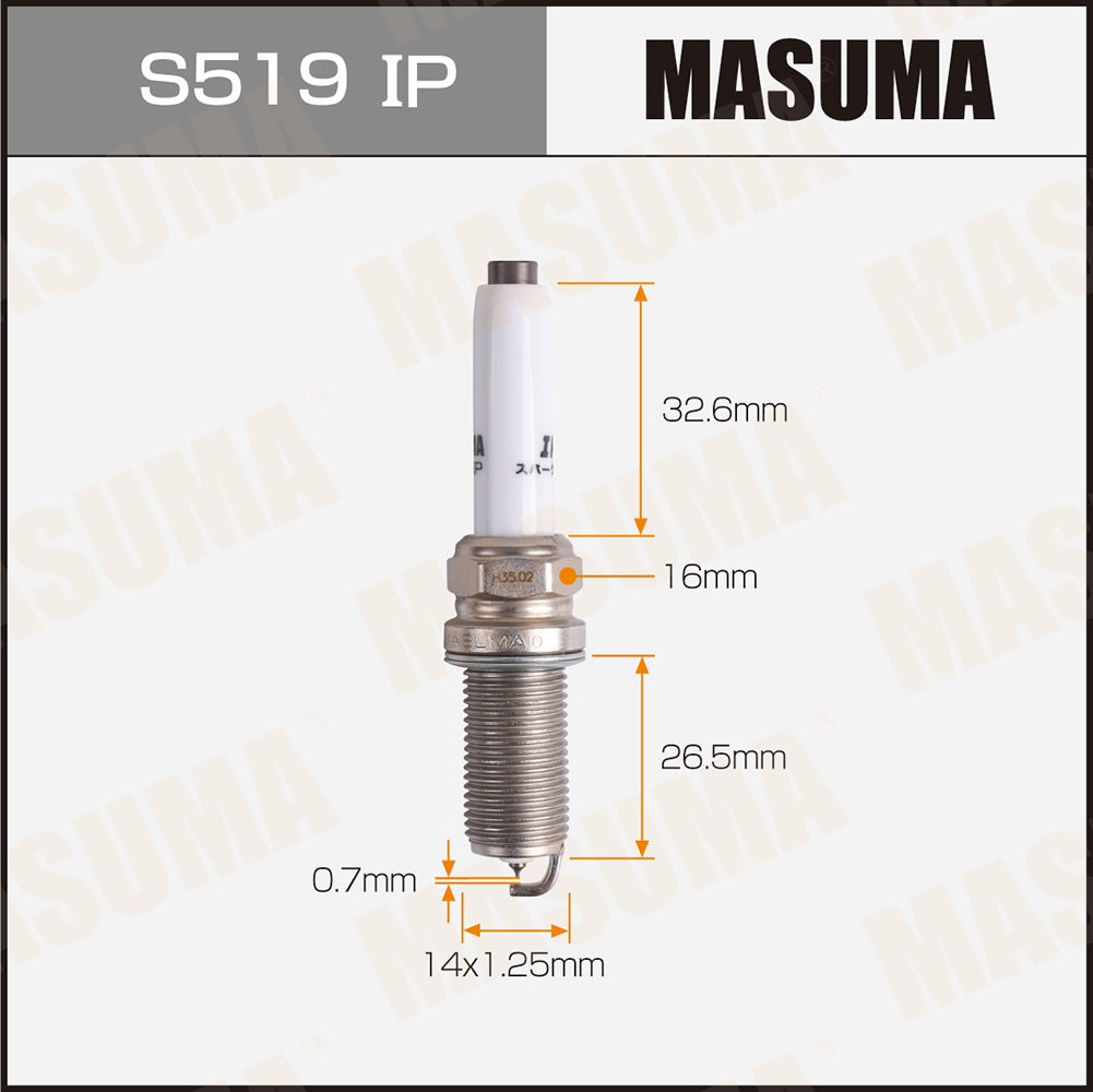 Свеча зажигания Masuma S519IP preview 1