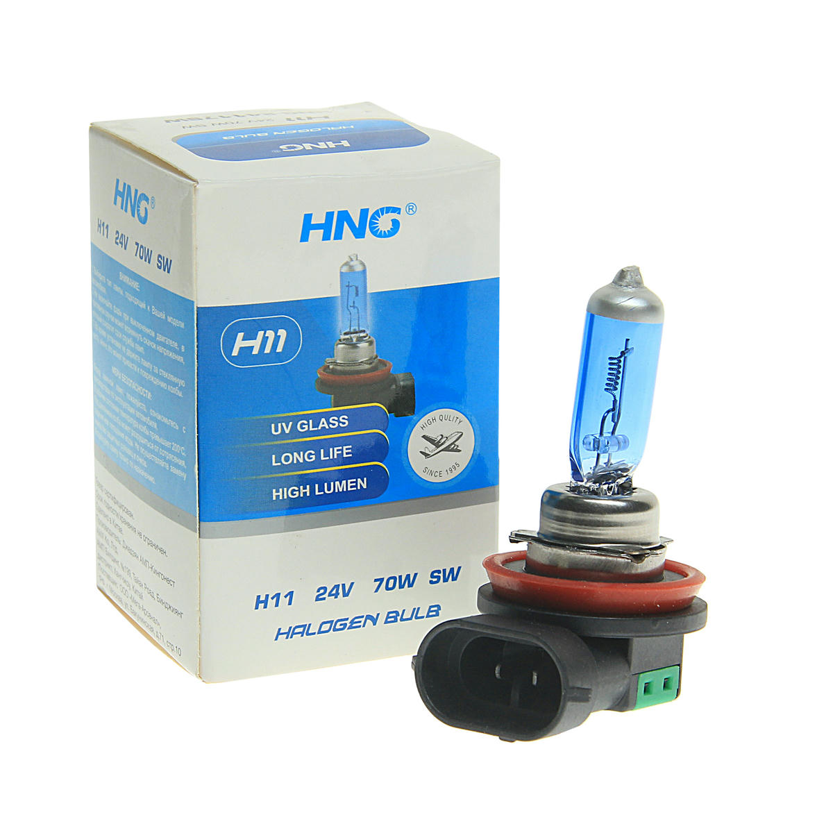 Лампа 24V H11 (70) PGJ19-2 SUPER WHITE 5500K HNG preview 1