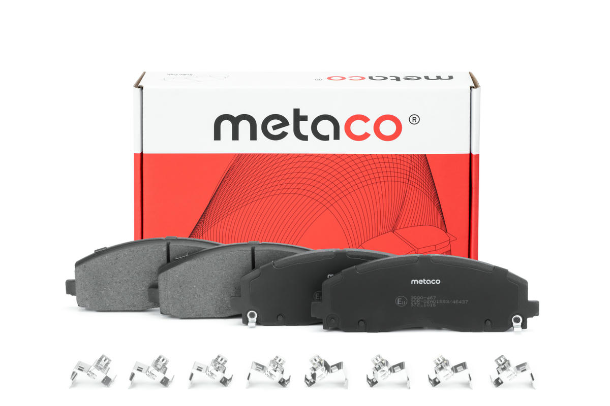 Колодки тормозные передние к-кт metaco 3000-467 preview 1