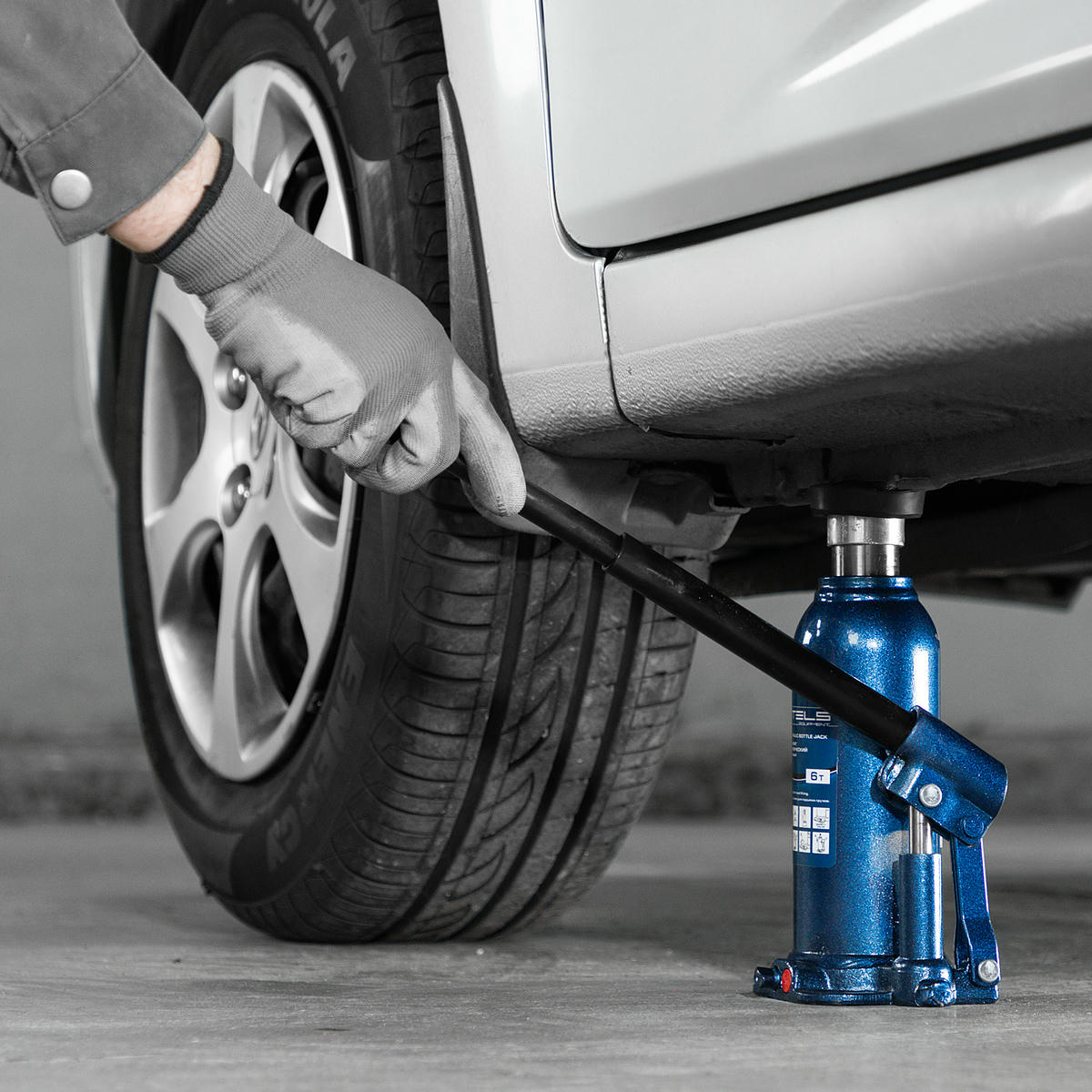 Домкрат бутылочный 6т гидравлический подъем 207-404мм STELS preview 11