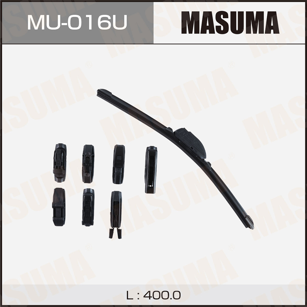 Щетка стеклоочистителя 400 мм бескаркасная 1 шт MASUMA Nano Graphite MU-016U preview 1 Щетка стеклоочистителя 400 мм бескаркасная 1 шт MASUMA Nano Graphite MU-016U preview 1