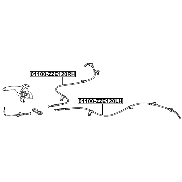 ТРОС РУЧНОГО ТОРМОЗА ЛЕВЫЙ, шт preview 2