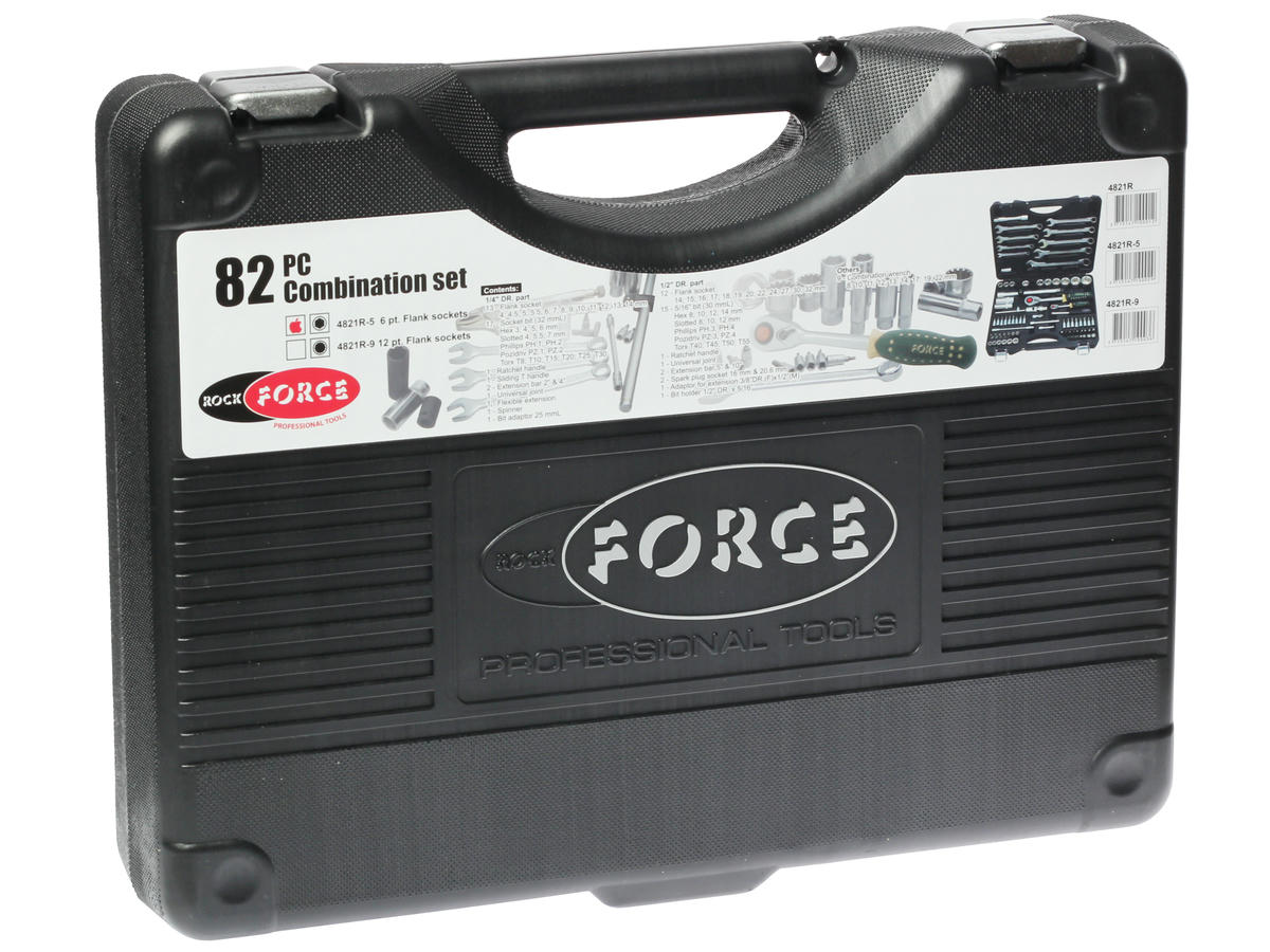 Набор инструмента 1/4" 1/2" 6гр 82пр. ROCK FORCE preview 1