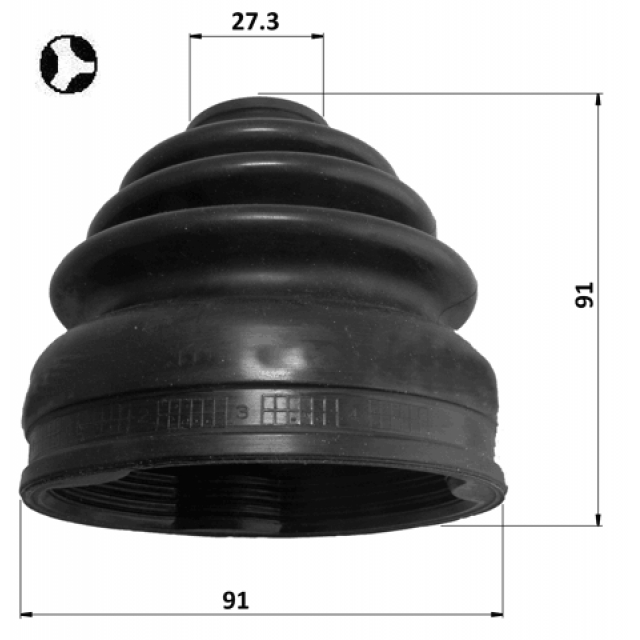 Пыльник ШРУСа внутр. пер FEBEST 0415-NA8WT preview 2