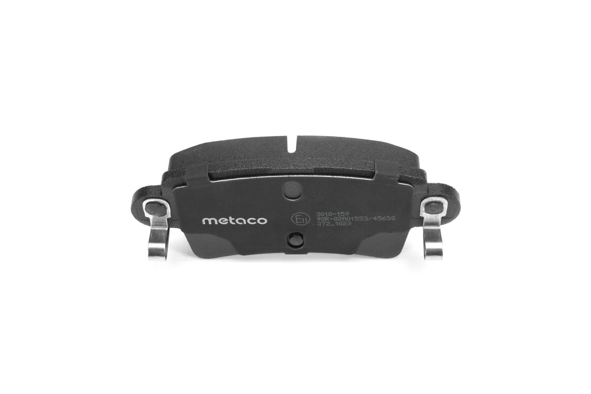 Колодки тормозные задние дисковые к-кт metaco 3010-159 preview 4