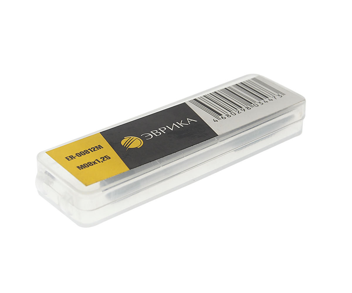 Метчик М8х1,25 (2шт) в пласт. футляре ЭВРИКА preview 1