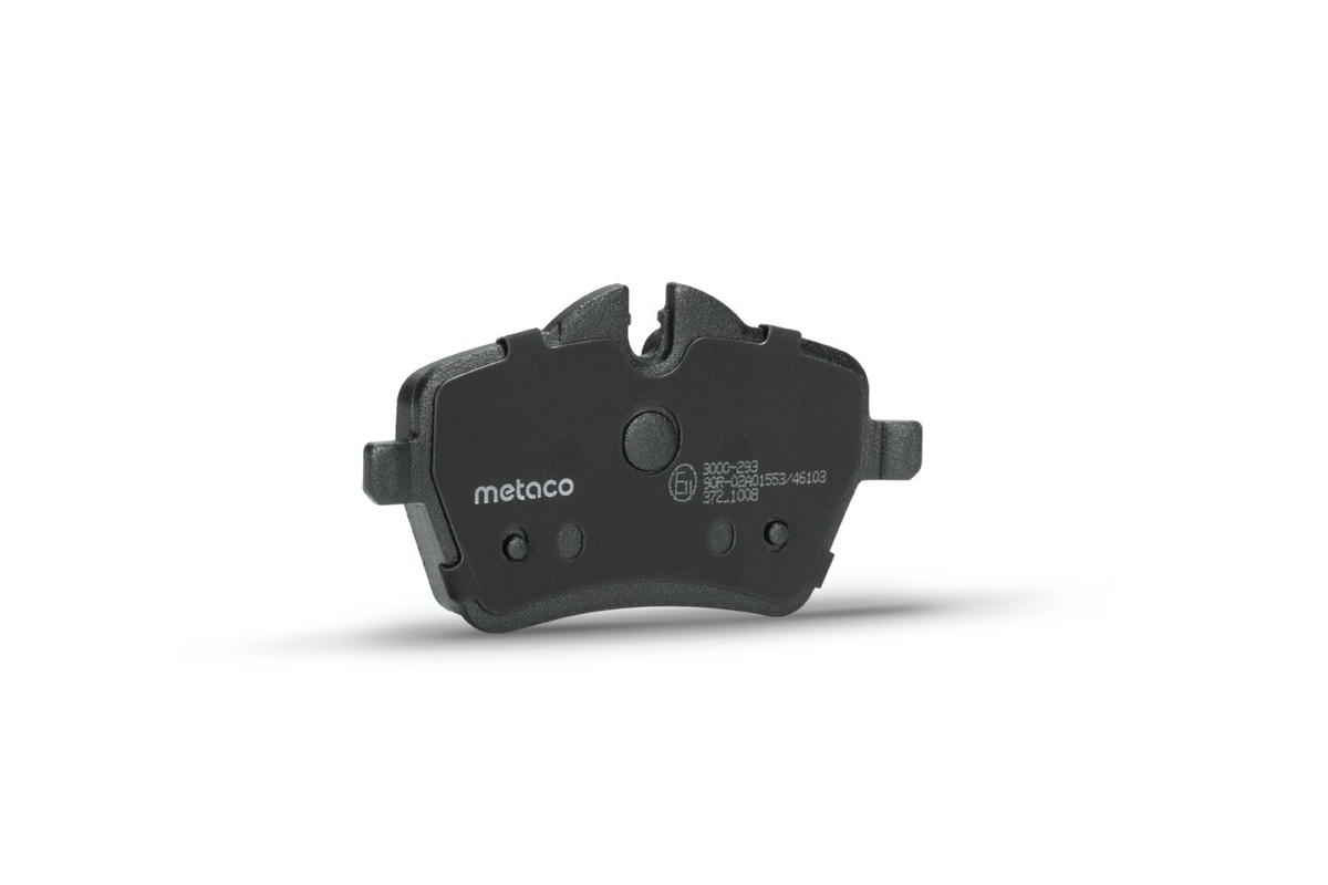 Колодки тормозные передние к-кт metaco 3000-293 preview 2