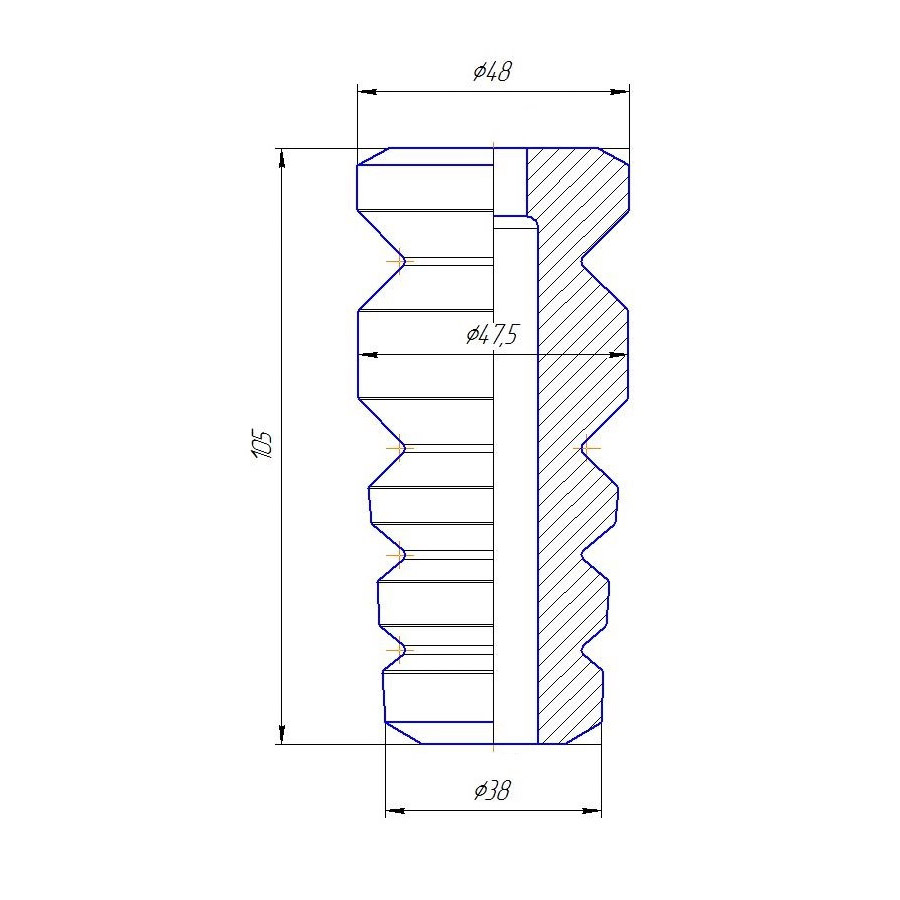 Отбойник амортизатора TRIALLI BC 0183 preview 3
