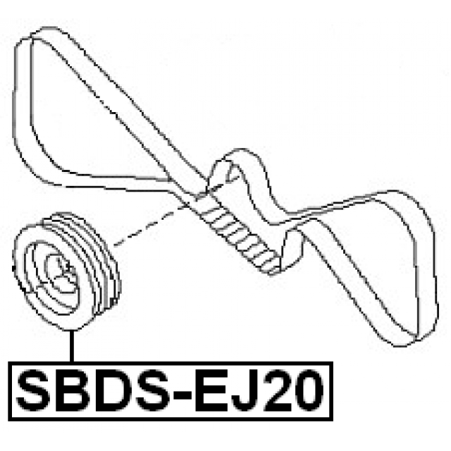 SBDS-EJ20_шкив коленвала! Subaru Forester/Impreza 1.5/2.0 02-> preview 2