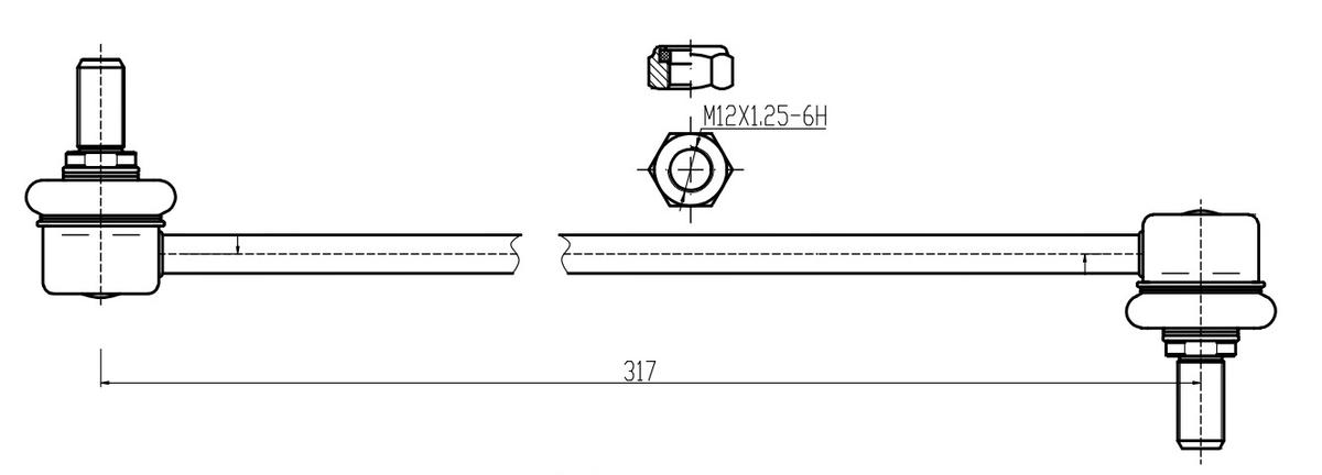 Стойка переднего стабилизатора TRIALLI SP 2301 preview 2