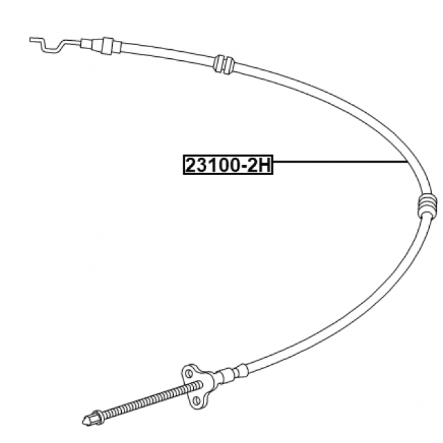 Трос стояночного тормоза preview 2