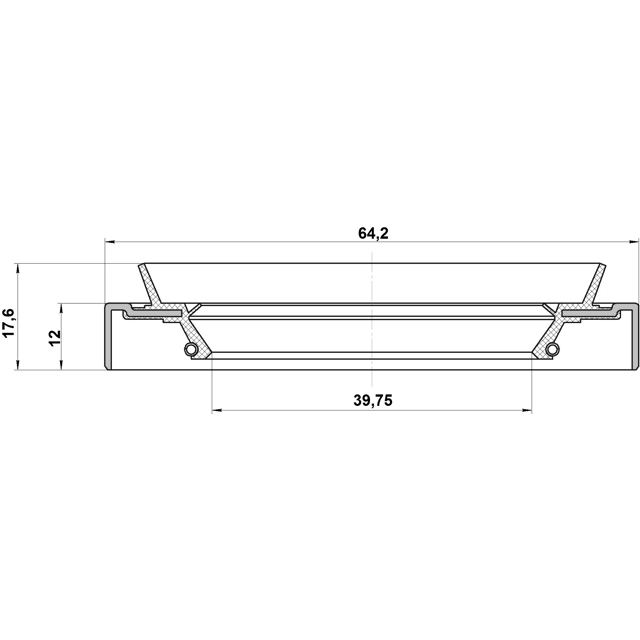 95HDS-41641218C_сальник ступицы! 41х64х12x17.6 Ford Ranger 2.5-3.0 99> preview 2