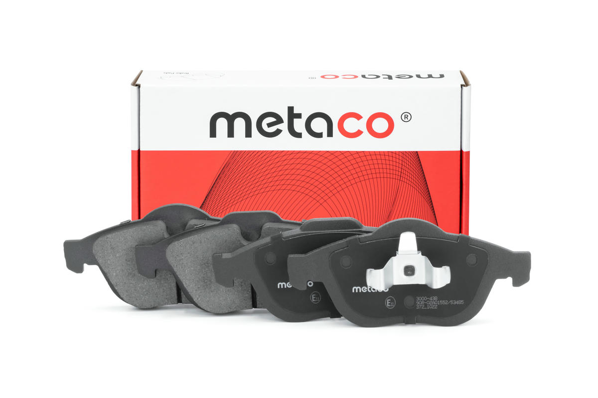 Колодки тормозные передние к-кт metaco 3000-438 preview 1