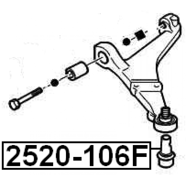 ОПОРА ШАРОВАЯ ПЕРЕДНЕГО НИЖНЕГО РЫЧАГА (FEBEST) preview 2
