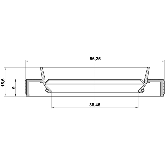 95HBY-40560916R_сальник привода! 40х56х9/15.6 Toyota Camry/Estima/Verso/RAV4 preview 2