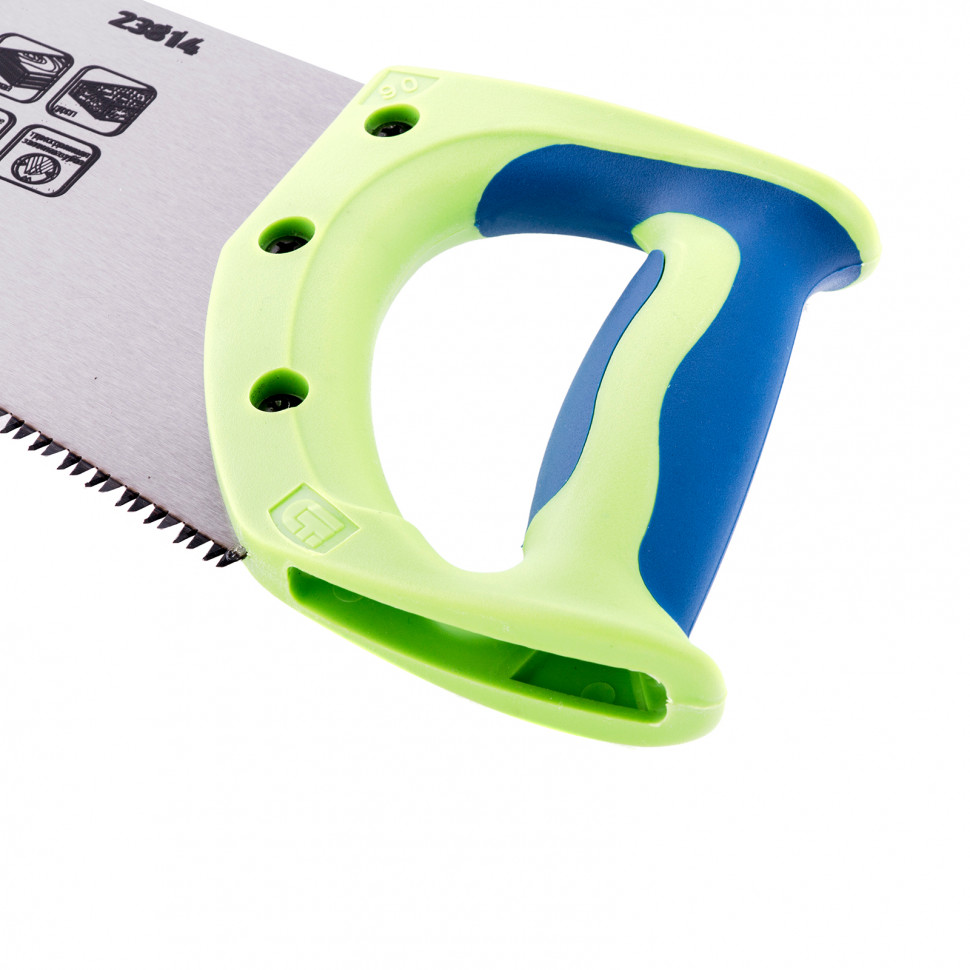 Ножовка по дереву "Зубец", 450 мм, 7-8 TPI, зуб 3D, каленый зуб, 2-х компонентная рукоятка// Сибртех preview 3