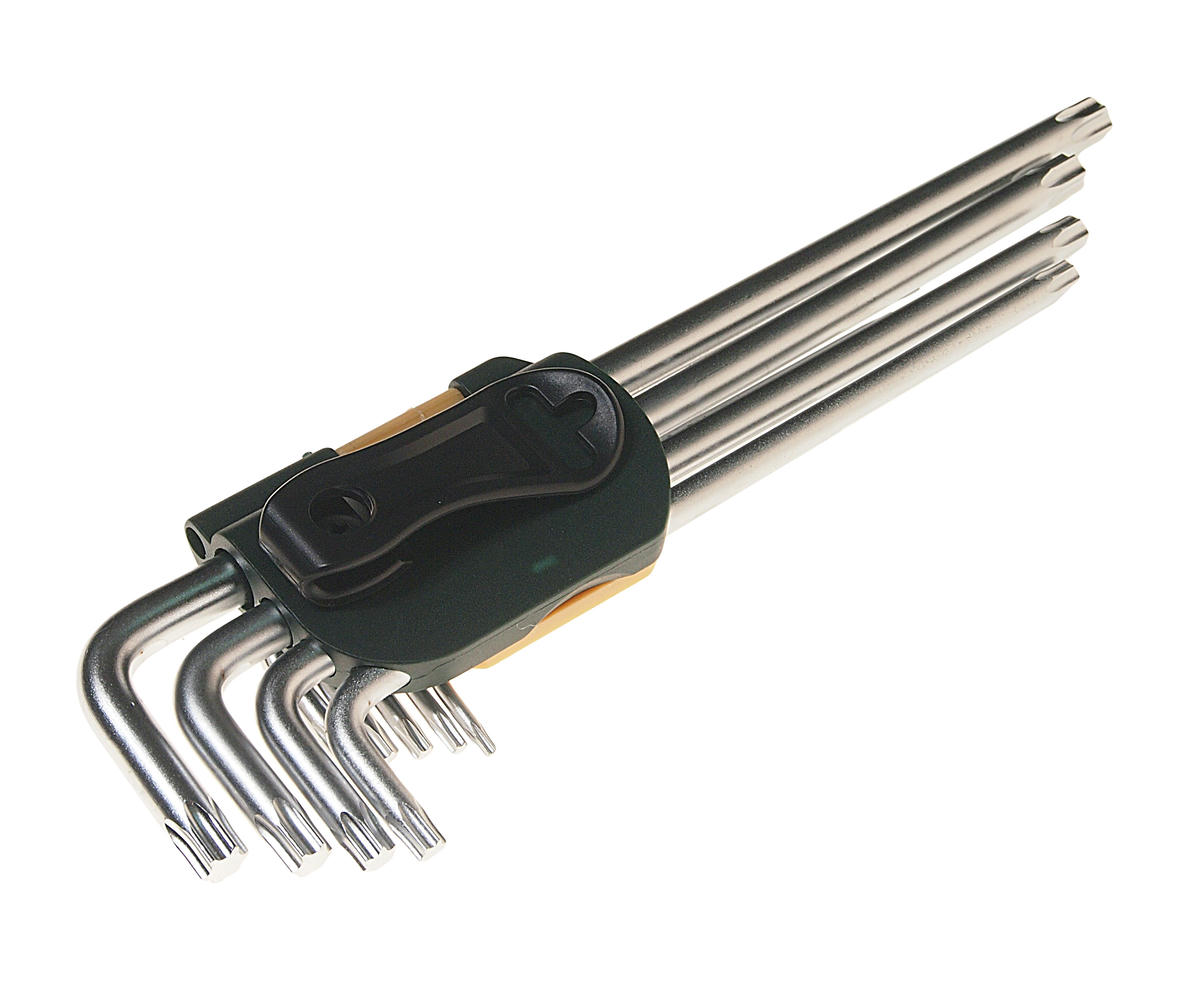 Набор ключей TORX Т10-Т50 экстрадлинных 9пр ROCKFORCE preview 1