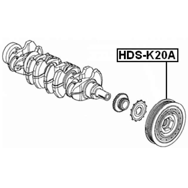 Шкив коленвала FEBEST HDS-K20A preview 2