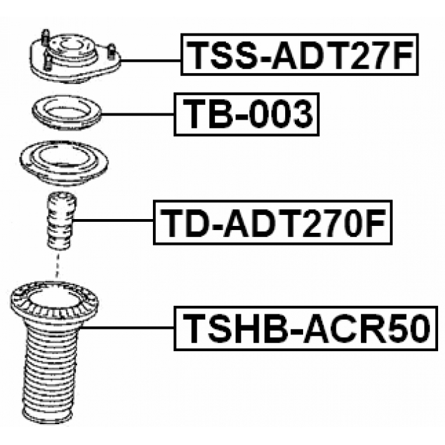 Опора амортизатора FEBEST TSS-ADT27F preview 2