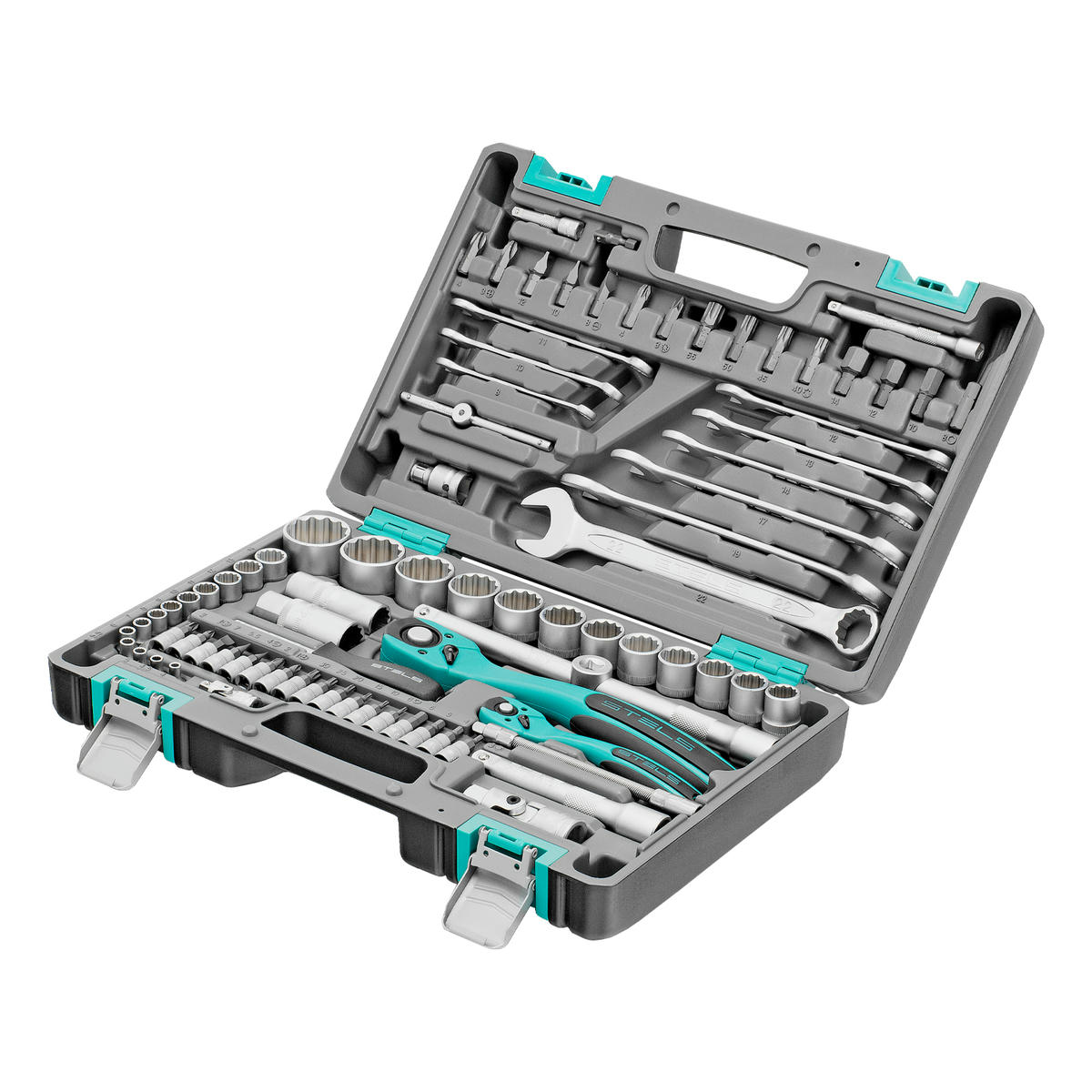 Набор инструмента 12-гран. головки 82пр. STELS preview 1