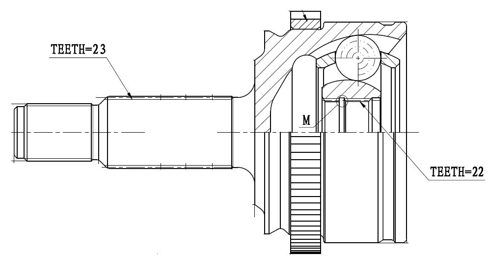 ШРУС наружный TRIALLI GO 839 preview 3