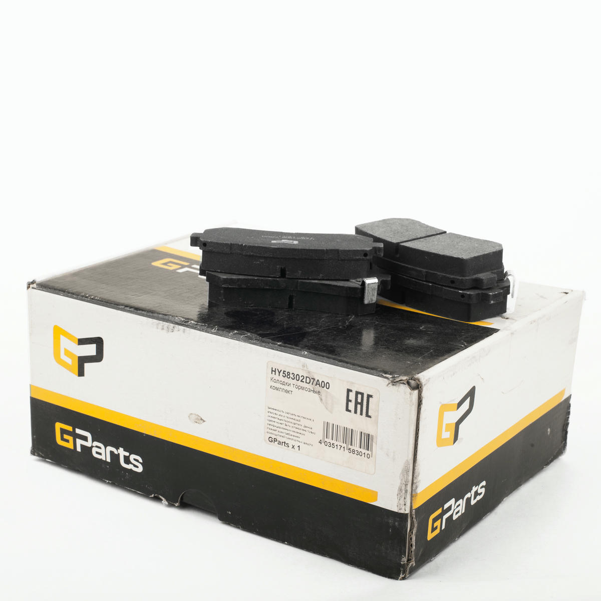 Колодки тормозные Gparts HY58302D7A00 preview 2