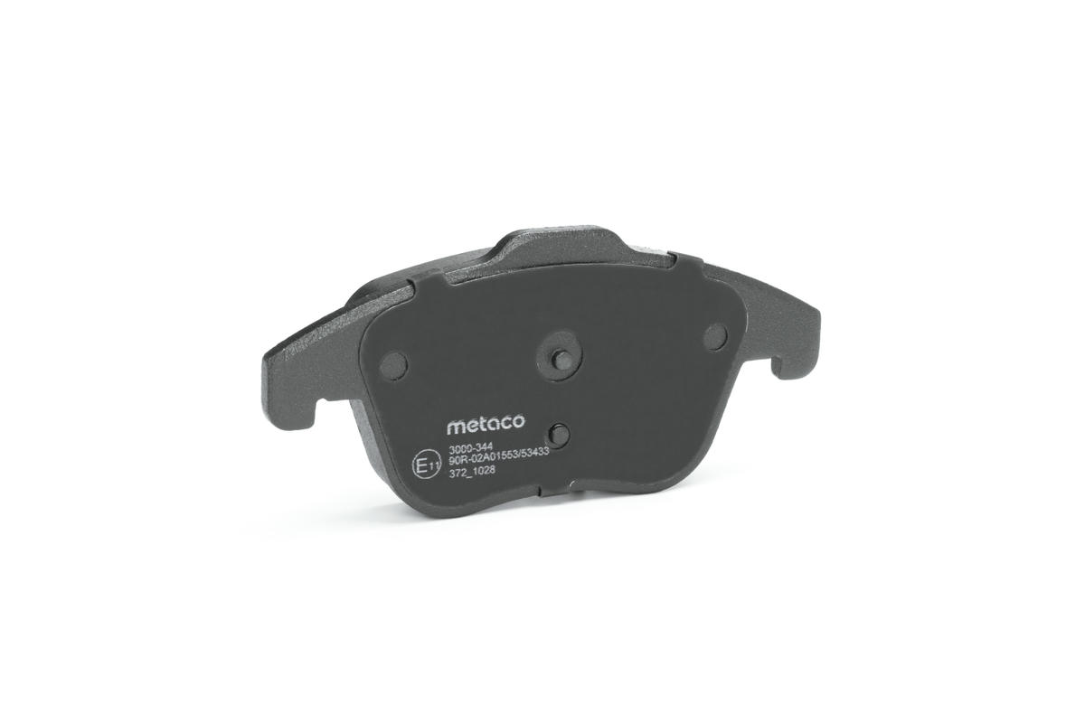 Колодки тормозные передние к-кт metaco 3000-344 preview 3