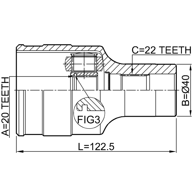 ШРУС внутренний FEBEST 0711-RM413RH preview 2
