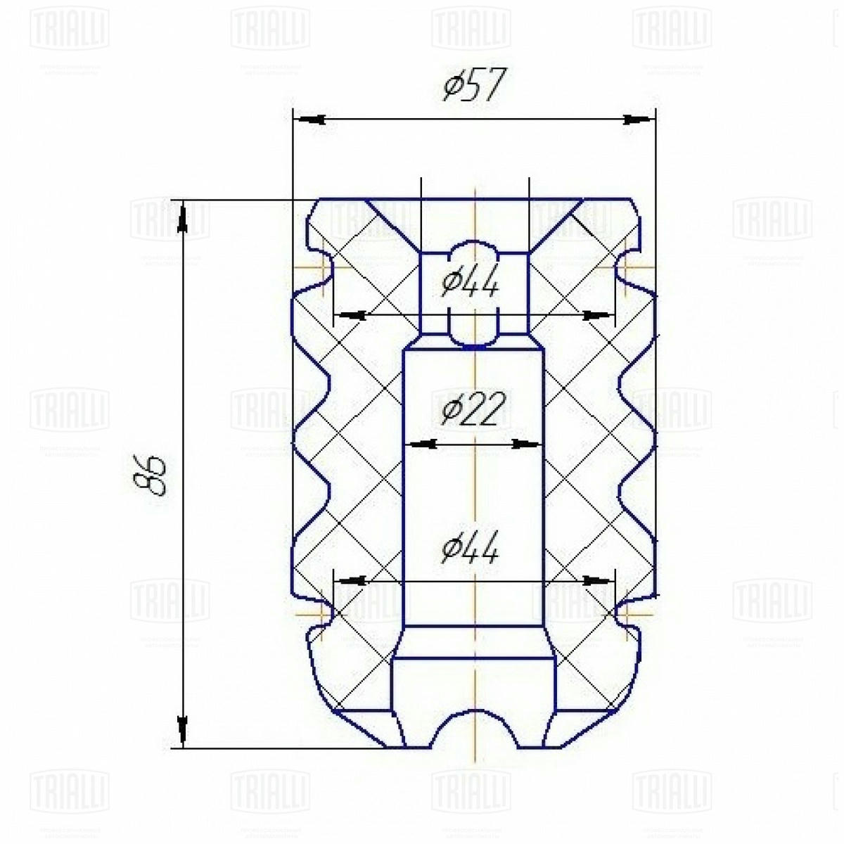 Отбойник амортизатора TRIALLI BC 0134 preview 2