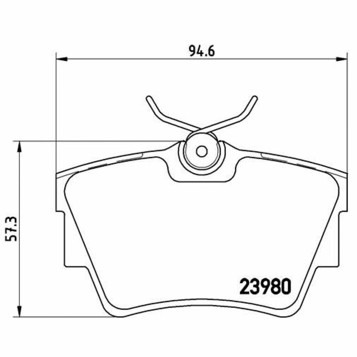 Колодки тормозные задние дисковые к-кт TRIALLI PF 0975 preview 2