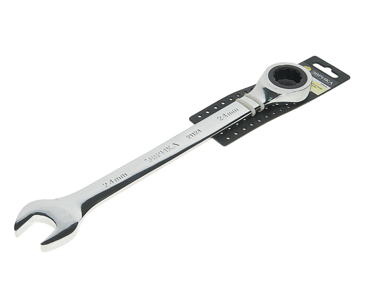 Ключ комбинированный 24мм трещоточный ЭВРИКА preview 1