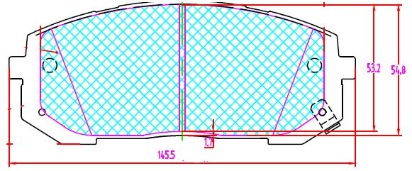 Колодки торм. для а/м Kia K5 (20-)/Hyundai Sonata VIII (20-) диск. перед. (PF 1201) preview 3
