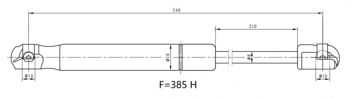 Упор газовый (амортизатор) для а/м Nissan Almera N16 (00-) (крышки багажника) (GS 1401) preview 3