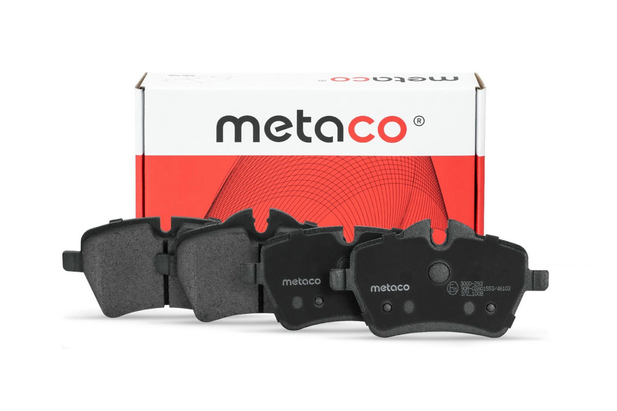Колодки тормозные передние к-кт metaco 3000-293 preview 1