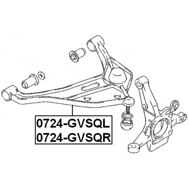 Рычаг передний левый FEBEST 0724-GVSQL preview 2