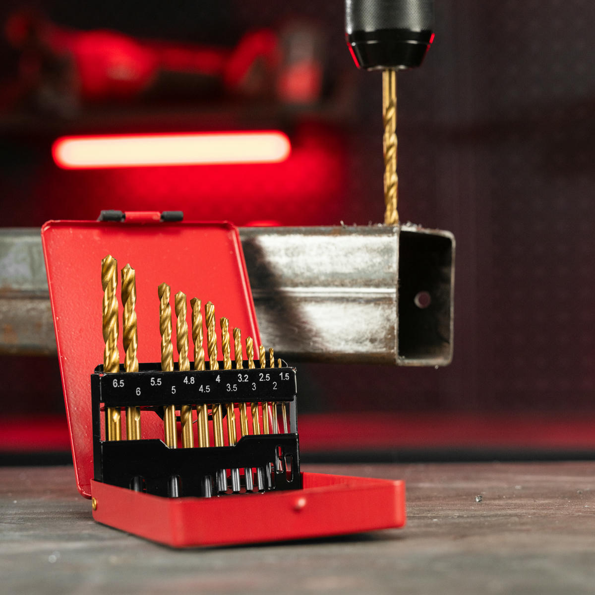 Набор сверл по металлу 1,5-6,5мм (через 0,5мм+3,2мм; 4,8мм)13шт. MATRIX preview 16